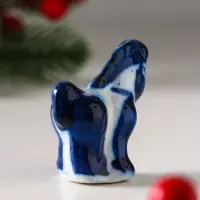 Сувенир "Коняшка", 5х5 см, гжель