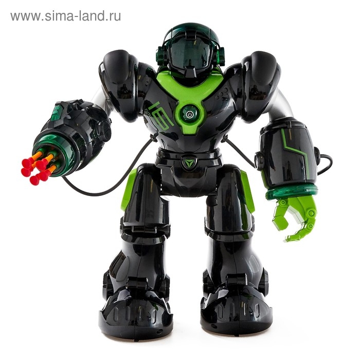 Робот радиоуправляемый &laquo;Патрульный&raquo;, световые эффекты, русское озвучивание, цвет чёрный