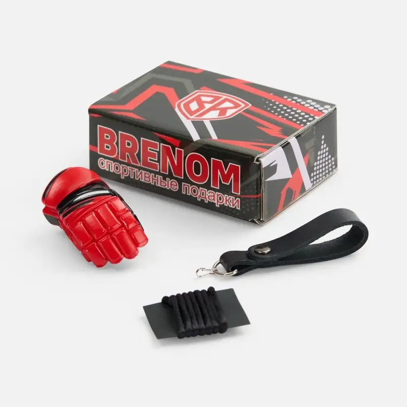 Брелок &laquo;Хоккейная перчатка&raquo;, красный