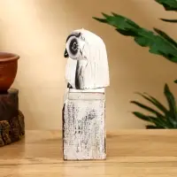 Календарь настольный "Совенок" дерево 11х5х16 см, цв. чёрно-белый