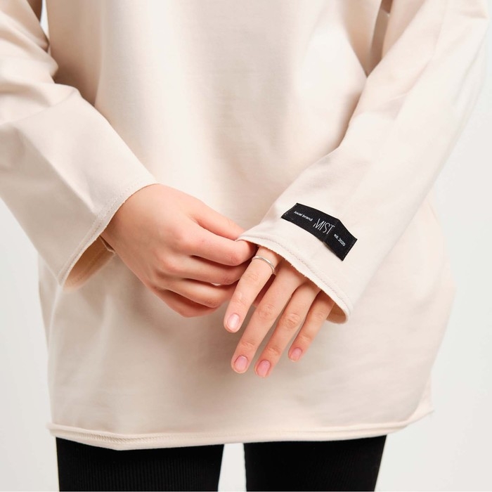 Лонгслив женский MIST, размер L-XL цвет бежевый