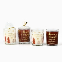 Набор свечей &laquo;Зимнее волшебство&raquo;, ароматы ваниль и ягоды 5х6х5 см