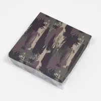 Коробка для печенья, &laquo;Зеленый камуфляж&raquo;, 12&times;12&times;3 см