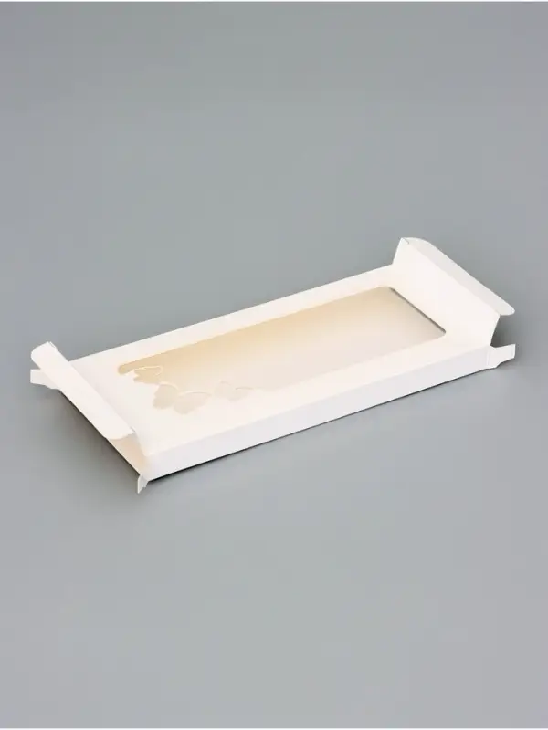 Подарочная коробка под плитку шоколада, с вырубным окном, &laquo;Бабочки&raquo;, 17.1&times;8&times;1.4 см