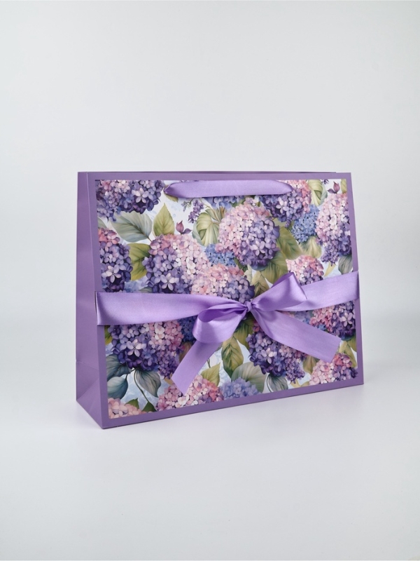 Пакет ламинированный с лентой &laquo;Цветы&raquo;, L 40 &times; 11,5 &times; 31 см