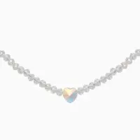 Чокер из бисера &laquo;Хрусталь&raquo;, цветной в серебре, 37 см + 5 см доп, цепочка