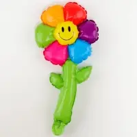 Шар полимерный 16" &laquo;Цветик семицветик со стебельком&raquo;