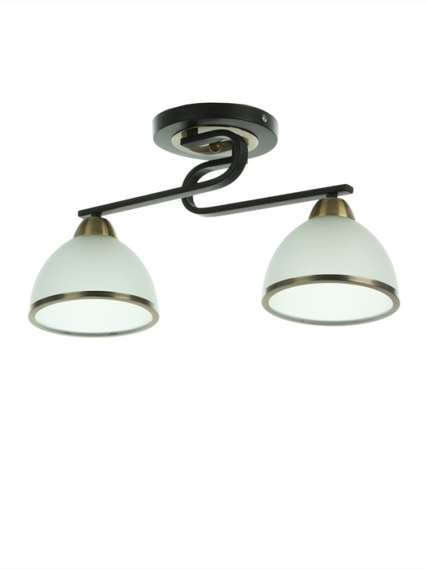 Люстра "Рендо" 2хЕ27 40Вт черно-бронзовый 44х15х23 см