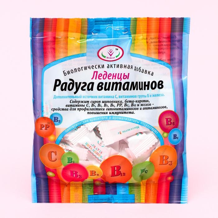 Леденцы «Радуга витаминов», повышение иммунитета, 50 г Леденцы «Радуга витаминов», повышение иммунитета, 50 г
