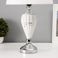 Настольная лампа с абажуром RISALUX &laquo;Эдвин&raquo;, Е27, 40 Вт, 30&times;30&times;50 см