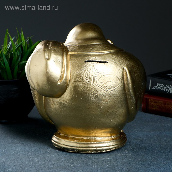 Копилка Копилка "Хотей с мешком" золото, 22х22см