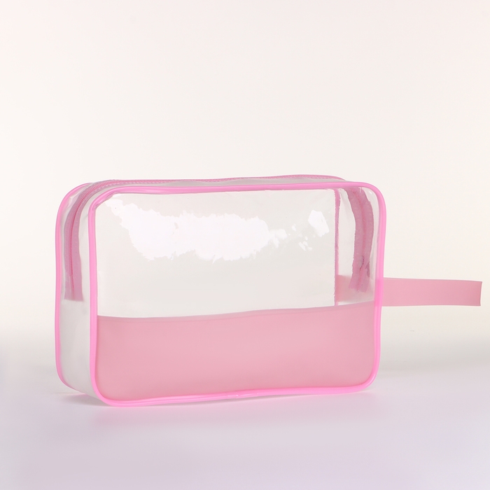 Косметичка на молнии, цвет розовый