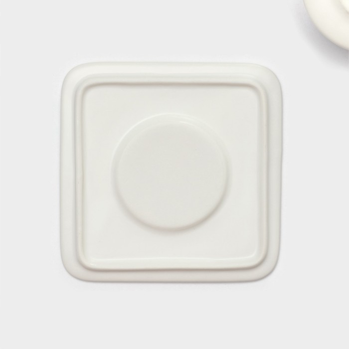 Набор керамический кофейный &laquo;Мейси&raquo;, 12 предметов: 6 чашек 100 мл, 6 блюдец d=11 см, цвет белый