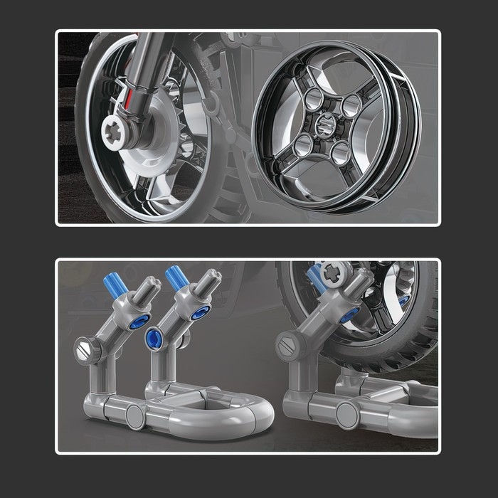 Конструктор Мото «Спортивный мотоцикл», 266 деталей Конструктор Мото «Спортивный мотоцикл», 266 деталей