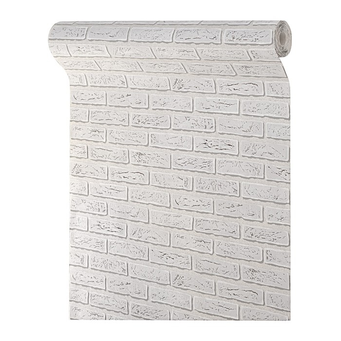 Обои виниловые на флизелиновой основе Обои виниловые на флизелиновой основе "Гомельобои" Гермес 21, светло-серый, 1,06х10,05м