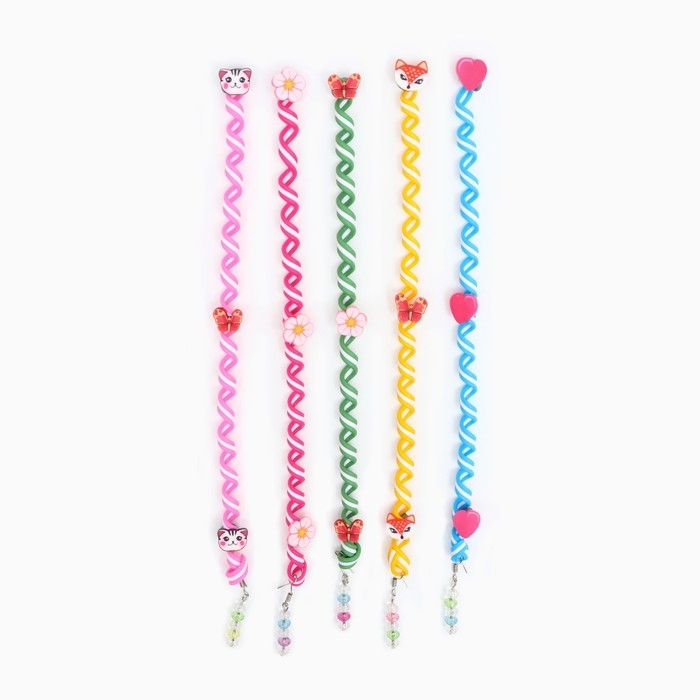 Украшение для волос, спираль &laquo;Микс&raquo; 22 см