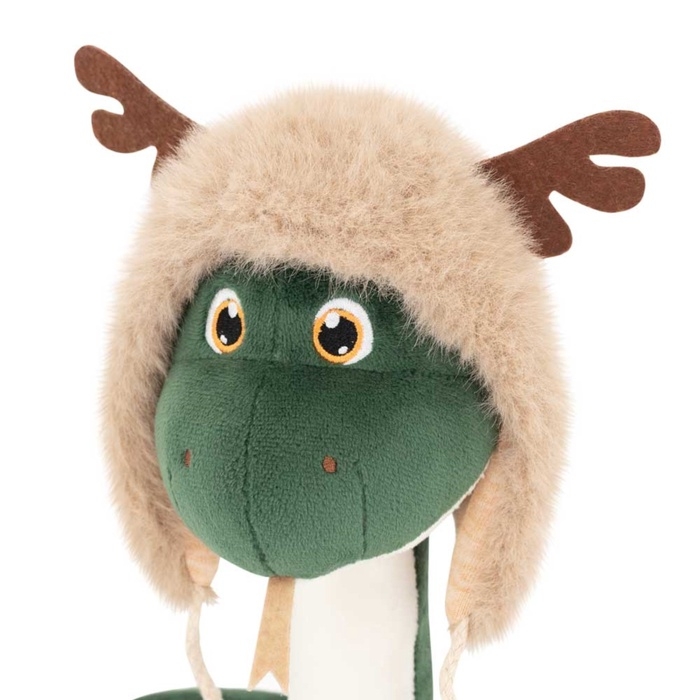 Новый год! Мягкая игрушка &laquo;Змей Бэмби&raquo;, 20 см, цвет зелёный