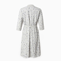 Комплект женский для беременных (сорочка/халат), цвет серый, размер 52