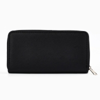 Кошелек кожзам "Классика" 19*10 см, черный цвет Кошелек кожзам "Классика" 19*10 см, черный цвет