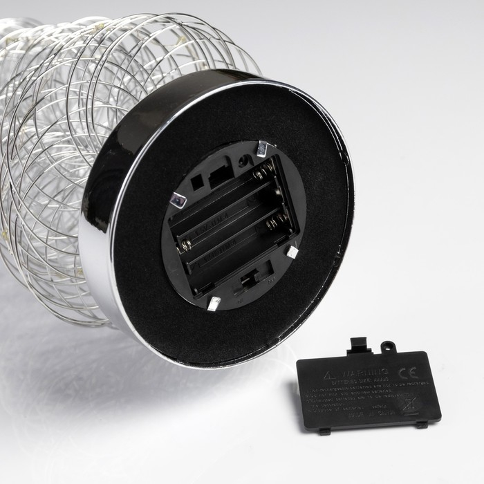 Светодиодная фигура «Ёлка плетёная» 11 × 46 × 11 см, металл, батарейки АААх3 (не в комплекте), свечение белое Светодиодная фигура «Ёлка плетёная» 11 × 46 × 11 см, металл, батарейки АААх3 (не в комплекте), свечение белое