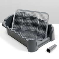 Туалет "Риф" со столбиком, для собак, 55 х 40 см, серый FIX Туалет "Риф" со столбиком, для собак, 55 х 40 см, серый FIX