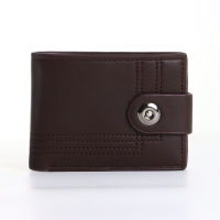 Портмоне мужское на магните, цвет коричневый
