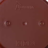 Горшок для цветов с поддоном Доляна &laquo;Арена&raquo;, 2 л, цвет коричневый