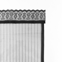 Сетка антимоскитная для дверей, 90 &times; 210 см, на магнитах, цвет черный