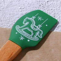 Новый год. Набор силиконовых лопаток &laquo;Новогоднее чудо&raquo;, 2 шт в наборе (26х5 см, 23.3х4.3 см)