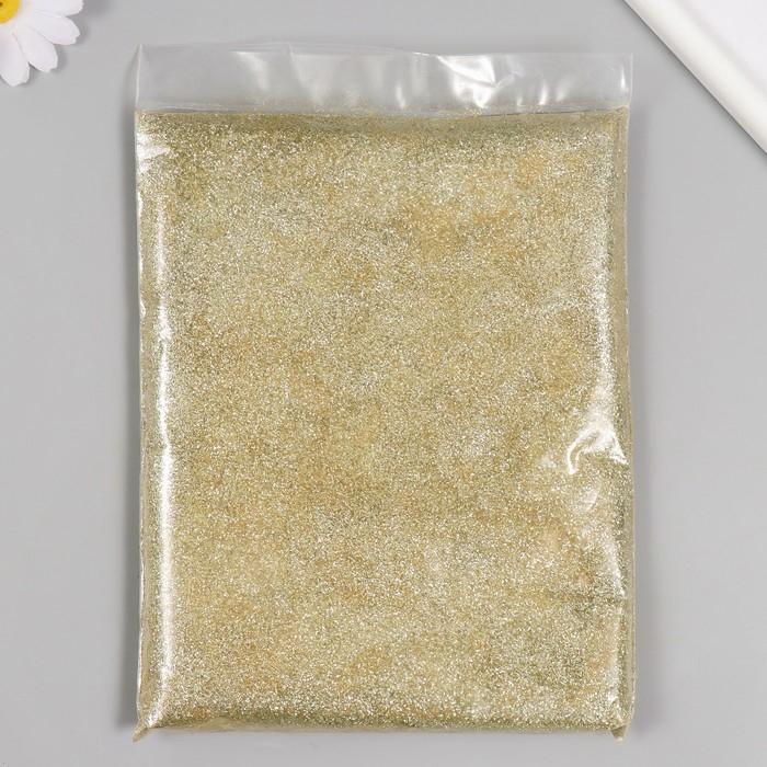 Глиттер размер 1/128, 500 гр, цв. золотистый