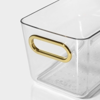 Контейнер для хранения &laquo;Нежность&raquo;, 28&times;11&times;9,5 см, цвет прозрачный