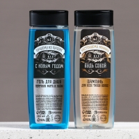 Подарочный набор косметики новогодний &laquo;Настоящему мужику&raquo;, гель для душа и шампунь для волос, 2 х 250 мл, Новый Год