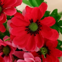 Букет "Клематис гибридный" d-7 см 33 см 14 цветков, микс