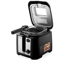 Фритюрница BRAYER 2832BR-BK, 1800 Вт, 2,5 л, 130-190 &deg;C, чёрная
