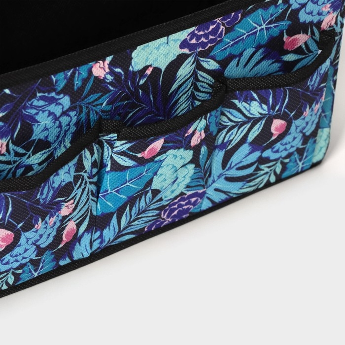 Органайзер для мелочей Доляна &laquo;Тропики&raquo;, 3 кармана, 25&times;12&times;15 см, цвет синий