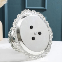 Подставка для десертов и фруктов 2-х ярусная &laquo;Изида&raquo;, 25&times;25&times;26 см, цвет серебряный