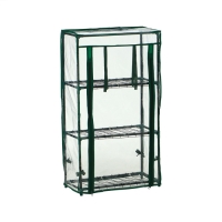 Парник-стеллаж, 3 полки, 80 &times; 24 &times; 46 см, металлический каркас d = 12 мм, чехол плёнка 80 мкм, Greengo