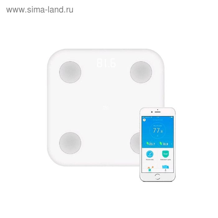 Весы Xiaomi Mi Body Composition Scale 2, электронные, диагностические, до 150 кг, белые Весы Xiaomi Mi Body Composition Scale 2, электронные, диагностические, до 150 кг, белые