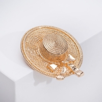 Брошь &laquo;Шляпка&raquo;, цвет золото