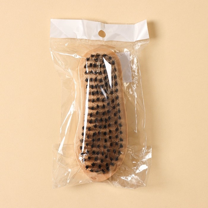 Щётка для одежды деревянная LaDо́m, 13×5×3 см, искусственный ворс, 130 пучков Щётка для одежды деревянная LaDо́m, 13×5×3 см, искусственный ворс, 130 пучков