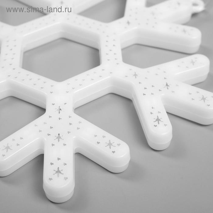 Светодиодная фигура &laquo;Снежинка&raquo; 30 см, пластик, 220 В, свечение мульти (RG/RB)