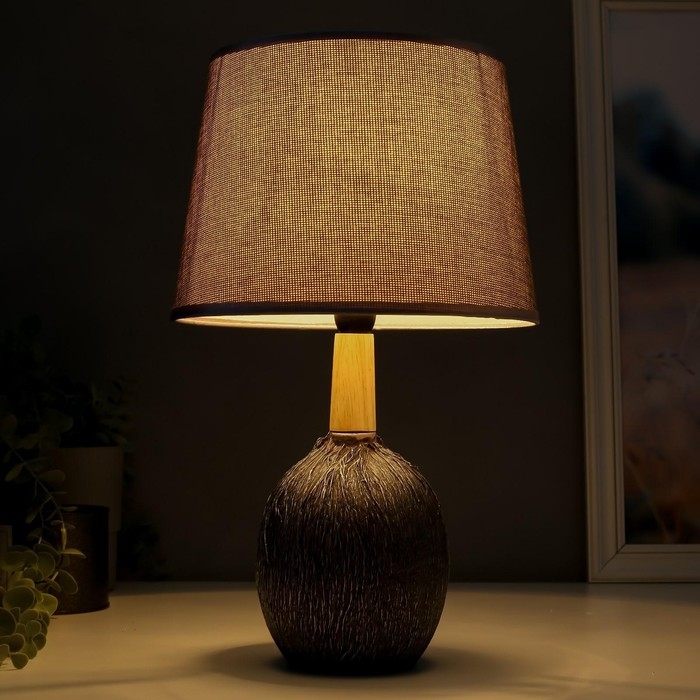 Лампа настольная 16388/1 E14 40Вт серебро 22х22х37 см RISALUX