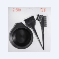 Набор для окрашивания, 3 предмета, цвет чёрный Набор для окрашивания, 3 предмета, цвет чёрный