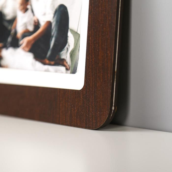 Фоторамка ХДФ на 8 фото 10x15 см (пластиковый экран)