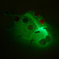 Мяч детский резиновый ёжка световой &laquo;Божья коровка&raquo;, цвета МИКС , в шоубоксе