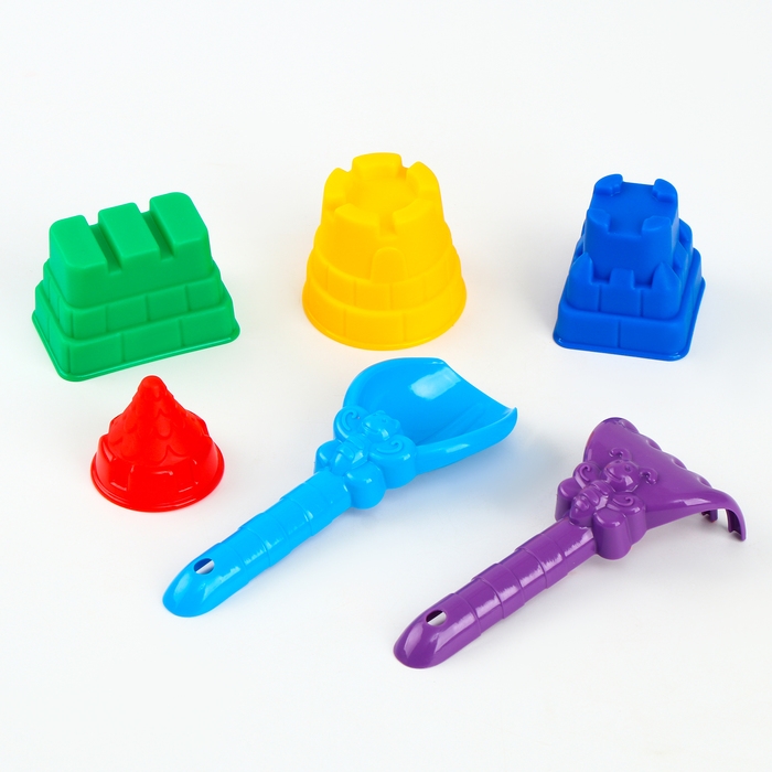 Кинетический песок "Большая песочница" с формочками, 6,5 кг, микс