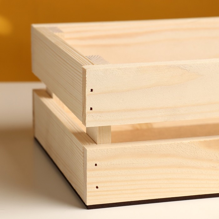 Набор ящиков деревянных Набор ящиков деревянных "3 в 1" (30,5х18,5х10; 26х16х9,5; 21х13х9) см натуральная сосна