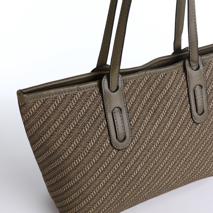 Сумка женская на молнии, средний размер, цвет зелёный Сумка женская на молнии, средний размер, цвет зелёный