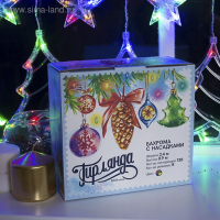 Гирлянда &laquo;Бахрома&raquo; 2.4 &times; 0.9 м с насадками &laquo;Ёлки&raquo;, IP20, прозрачная нить, 138 LED, свечение мульти, 8 режимов, 220 В