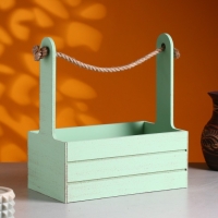 Набор кашпо деревянных 2 в 1 (25.5×15×30; 20×12×23) "Прованс" Оливковый Набор кашпо деревянных 2 в 1 (25.5×15×30; 20×12×23) "Прованс" Оливковый